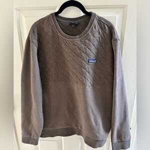 Patagonia Men's Worn Wear Quilted Organic Cotton Crewneck Sweater - Brown